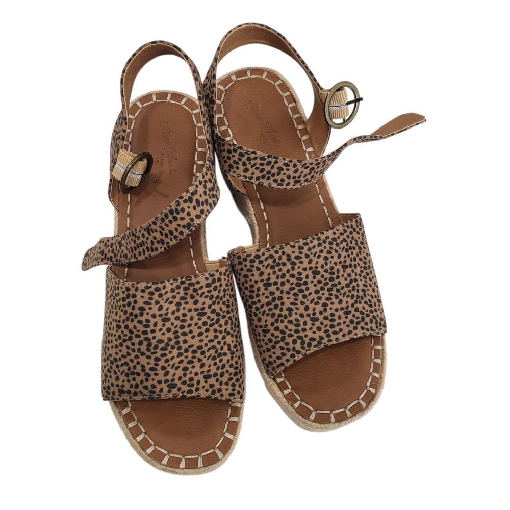 Universal Thread Women's Platform Sandals, Animal Print, Size 8.5